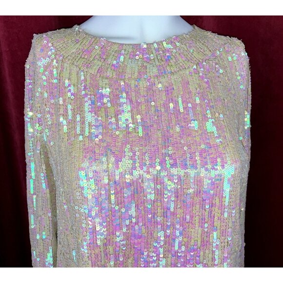 40 Dries Van Noten Aurora Borealis Sequin Cocktail Sweater - Picture 2 of 6